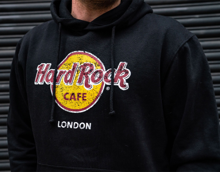 man wearing classic black hoodie 